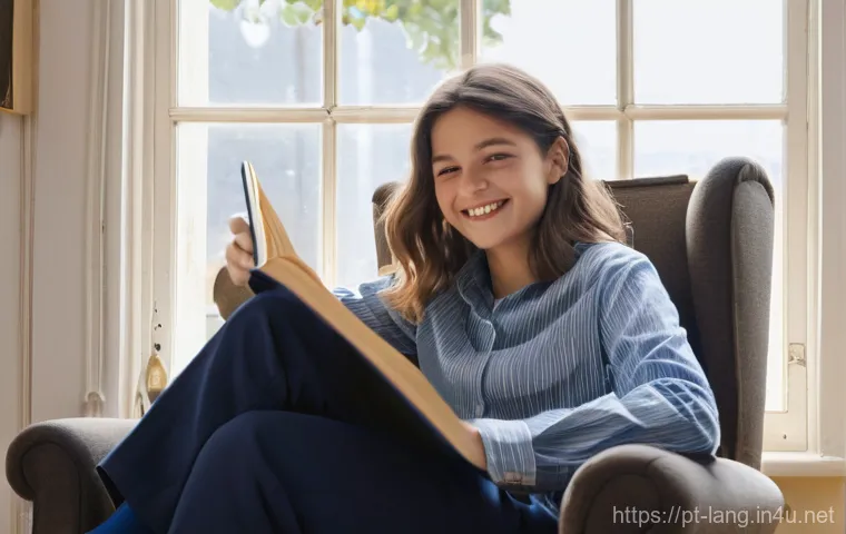 프랑스어 독해 고득점 전략 - **"A focused and diligent student, around 18-22 years old, actively engaging with French texts at a ...